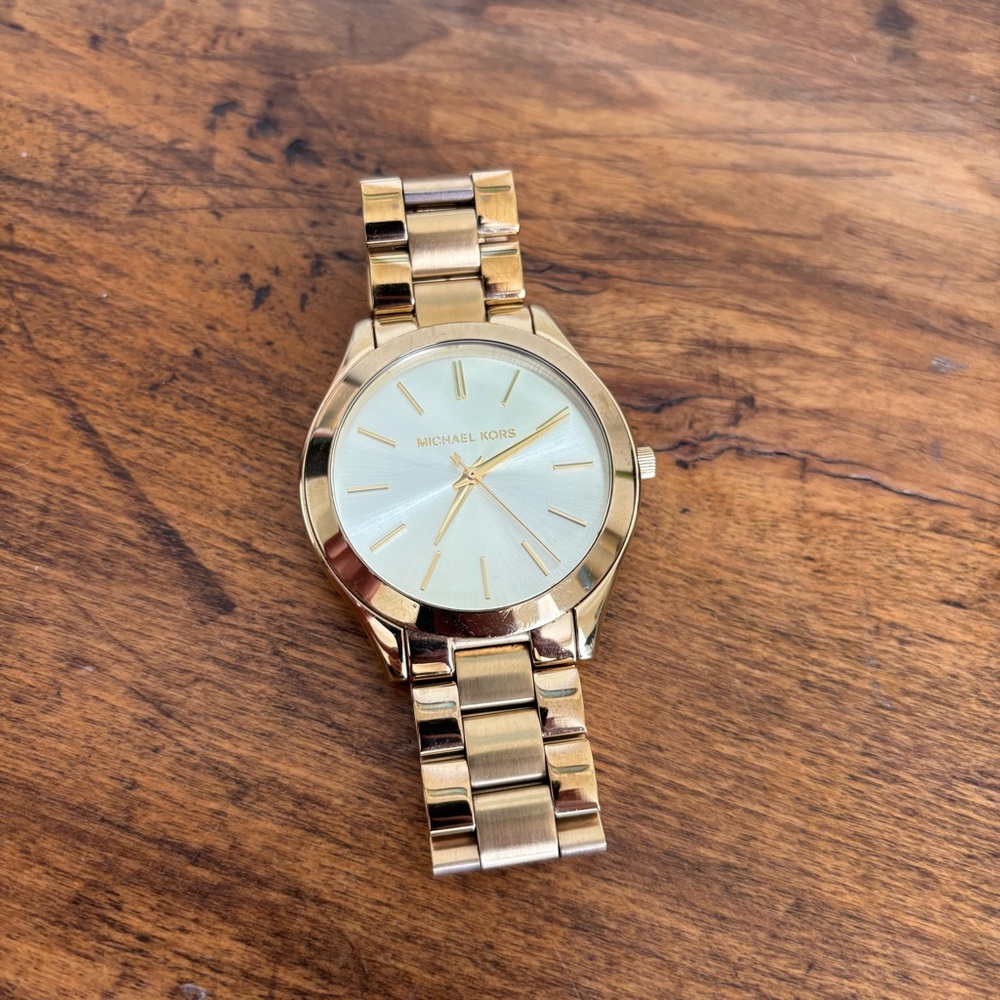 Michael Kors Oversized Gold Watch